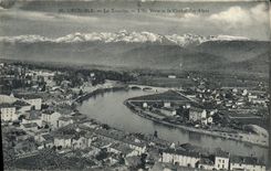 CPA Grenoble La Tronche L'Ile Verte ET La Chaine Des Alpes