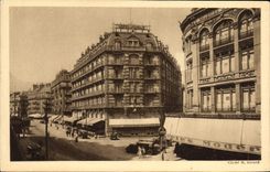 CPA Grenoble Hotel moderne et des trois dauphins rue felix Poulat