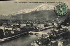CPA Grenoble Vue Generale Et Le Massif Du Moucherotte