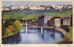 CPA Grenoble L'Isere Et Les Alpes