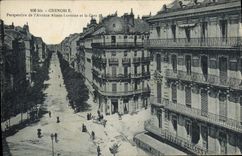CPA Grenoble Perspective De I'Avenue Alsace Lorraine Et La Gare