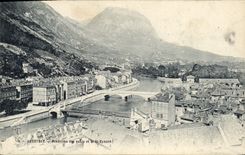 CPA Grenoble Panorama Des Quais Et St Eynard