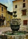 CPSM St Paul Trois Chateaux Fontaine L'Esplan