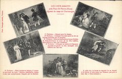 CPA Les Deux Amants Pres Pont Saint Pierre