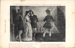 CPA Les Deux Amants Pres Pont Saint Pierre 1er tableau