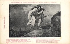 CPA Les Deux Amants Pres Pont Saint Pierre 4ème tableau