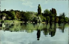 CPA Connelles Debarcadere Au Bord De La Seine