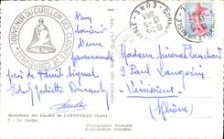 CPA Hostellerie Des Cloches De Corneville Le Jardin