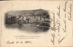 CPA Pont Errambourg Pres Conde Sur Noireau VUe Prise Du Haut Des Roches