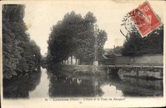 CPA Louviers L'Eure Et Le Pont Du Rempart