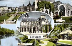 CPA Louviers Rue De La Poste