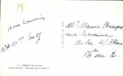 CPA Dreux L'Hotel De Ville Construil Sous Francois