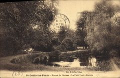 CPA St Denis Les Ponts Forme De Thoreau Le Petit Pont A I'Entree