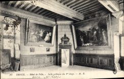CPA Dreux Hotel De Ville Salle Gothique