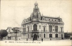 CPA Dreux La Caisse D'Epargne Et La Mairie