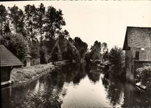 CPSM Saint Piat Vue Sur I'Eure Prise Du Pont