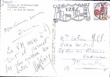 CPSM St Jean Du Gard Saumane Le Pont Des Chevres