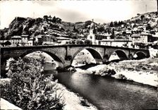 CPSM Ales Pont Sur Le Gardon A Droite