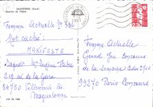 CPSM Sauveterre Quartier De I'Eglise