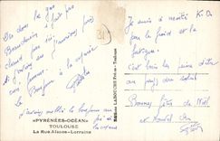 CPA Toulouse La Rue Alsace Lorraine