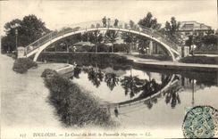 CPA Toulouse Le Conal Du Midi La Passerelle Negremeys
