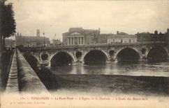 CPA Toulouse Le Pont Neuf L'Eglise De La Daurade