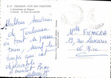 CPSM Toulouse L'Aerodrome De Blagnac L'Entree La Tour De Controle