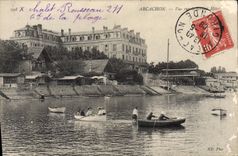 CPA Arcachon Vue Sur Le Grand Hotel