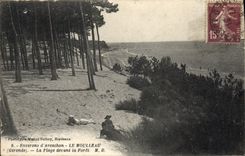 CPA Arcachon Le Moulleau La Plage Devant La Foret