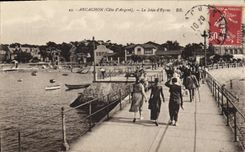 CPA Arcachon La Jetee D'Eyrac