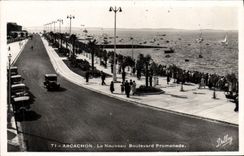 CPA Arcachon Le Nouveau Boulevard Promenade