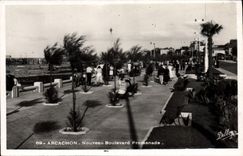 CPA Arcachon Nouveau Boulevard Promenade