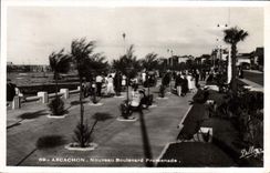 CPA Arcachon Nouveau Boulevard Promenade