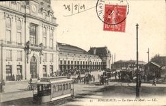 CPA Bordeaux La Gare Du Midi