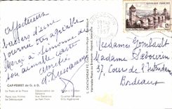 CPA Cap Ferret La Poste Et Le Phare