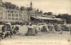 CPA Arcachon Cote D'Argent le casino de la plage les tentes