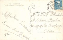 CPA Bordeaux Plage Gamuettn Le Square