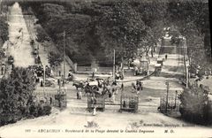 CPA Arcachon Boulevard De La Plage Devant