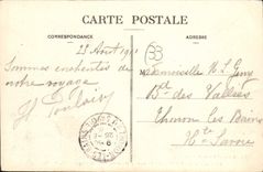 CPA Arcachon Le Casino Deganne Vu De La plage