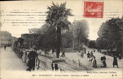 CPA Bordeaux Jardin Public Terrasse Et Allees