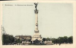 CPA Bordeaux Le Monument Des Girondins