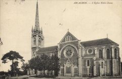 CPA Arcachon L'Eglise Notre Dame