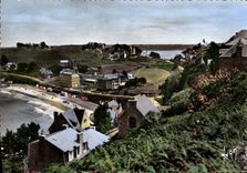 CPSM Perros Guirec Vue Generale Sur La Plage De Trestrignel ET La Cale