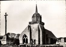 CPSM Perros Guirec Eglise Et Le Calvaire