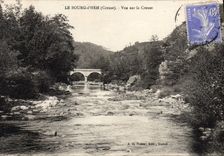 CPA Le Bourg D'Hem Vue Sur La Creuse