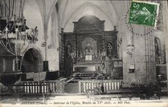 CPA Anzeme Interieur De I'Eglise Retable