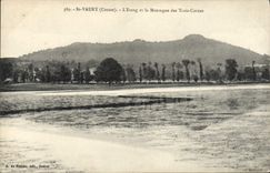 CPA St Vaury L'Etang Et La Montagne Des Trois Cornes