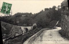 CPA Anzeme La Route Et Le Pont Du Diable