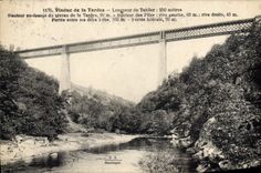 CPA Viaduc De La Tardes Longueur Du Tablier 200 mètres