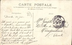 CPA Camp Militaire De La Courtine Avenue Principale